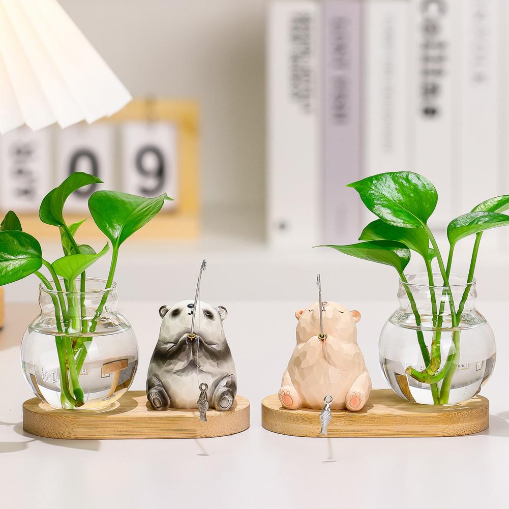 Cute Resin Figurines Mini Plan - Propagation Station Vase ulasan dan harga