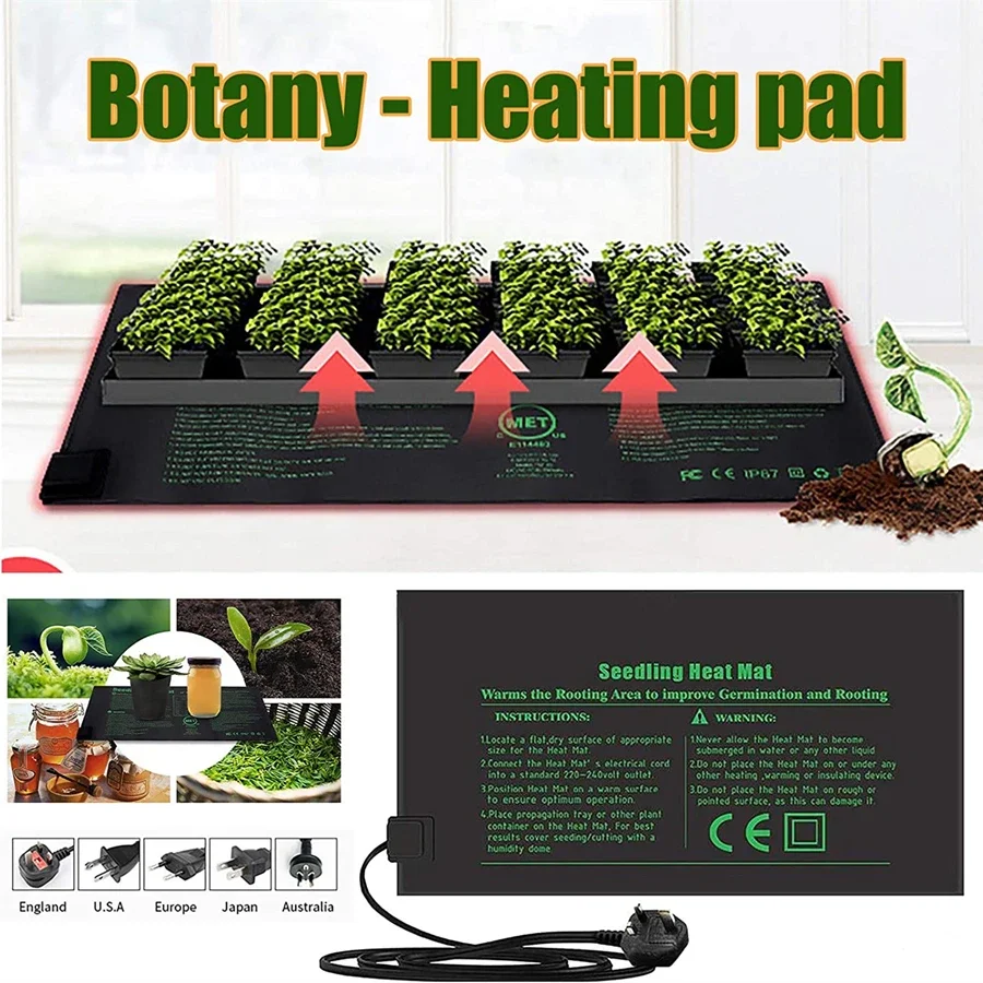 4 Sizes 220V EU Plug Seedling  - Heat Mat Seedling ulasan dan harga