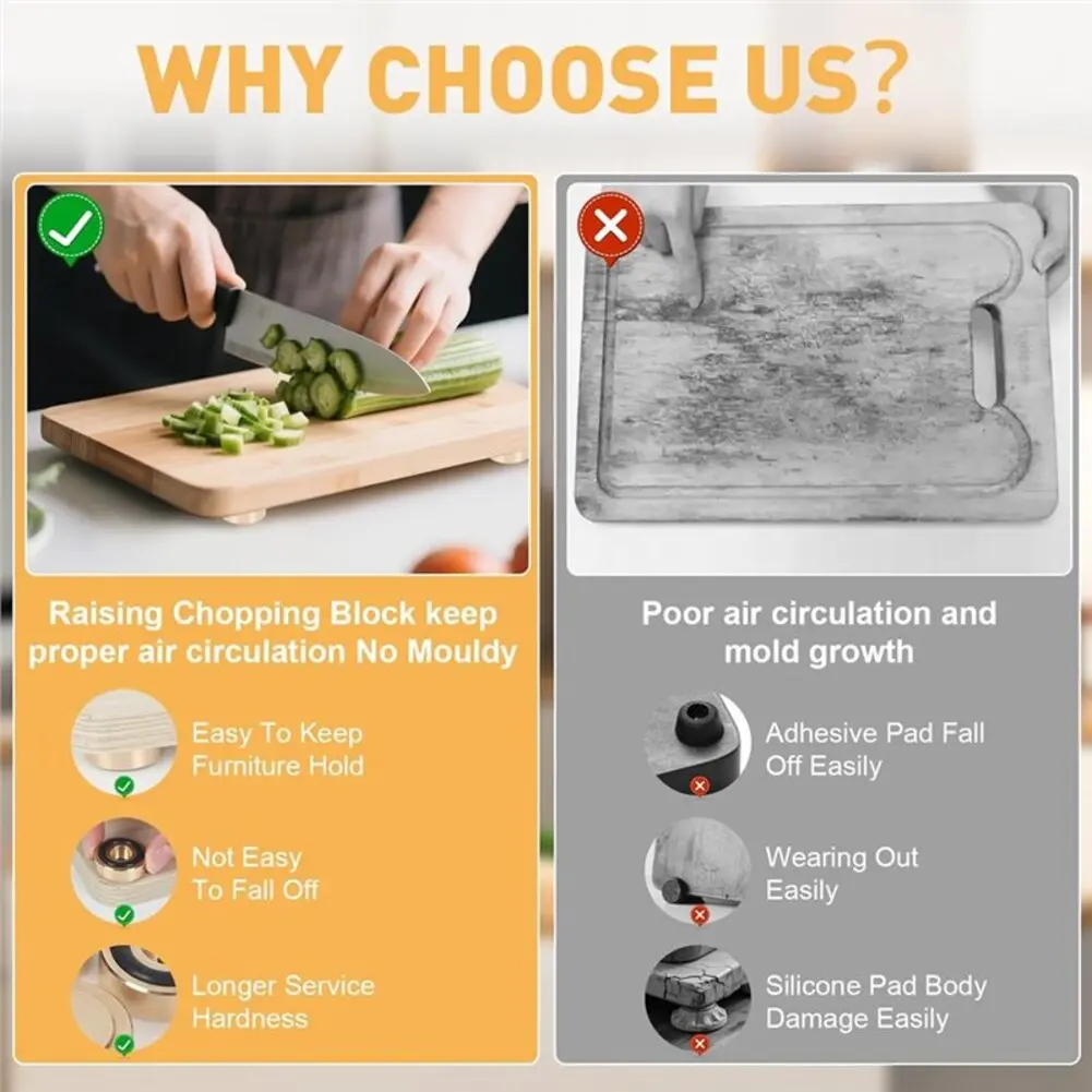 8 Brass Chopping Board Feet wi - Cutting Board Foam ulasan dan harga