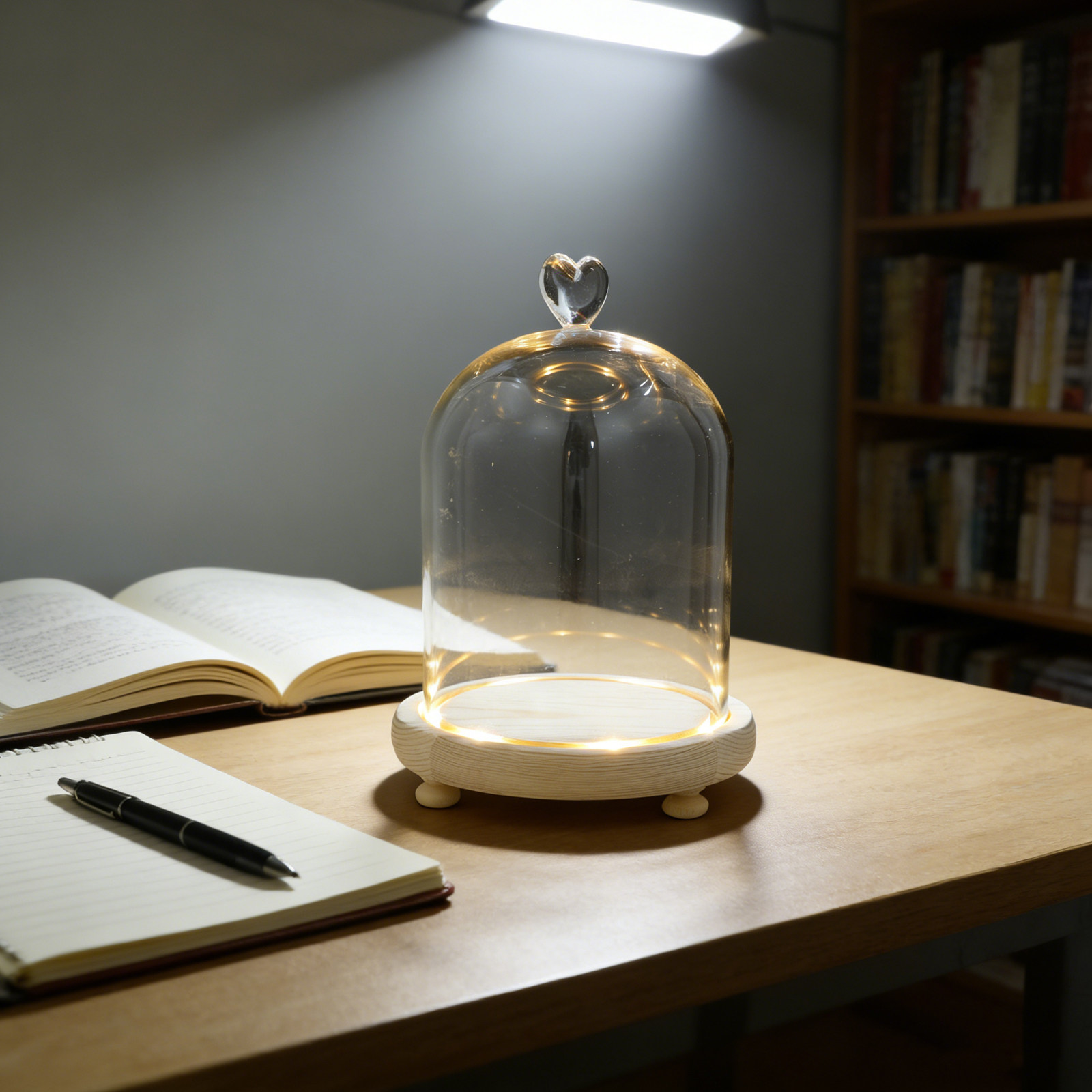 Heart Shaped Glass Dome Cloche - Plastic Dome Clear ulasan dan harga