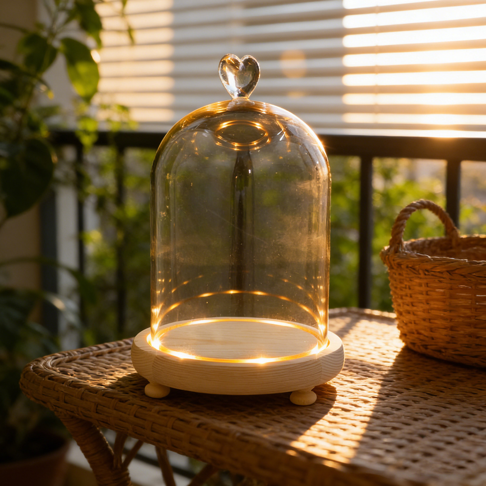 Heart Shaped Glass Dome Cloche - Plastic Dome Clear ulasan dan harga