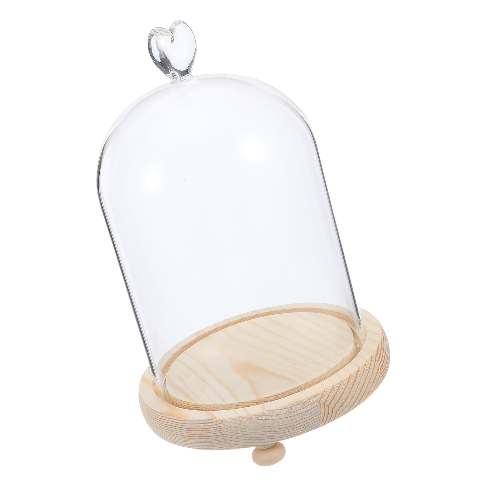 Heart Shaped Glass Dome Cloche - Plastic Dome Clear ulasan dan harga