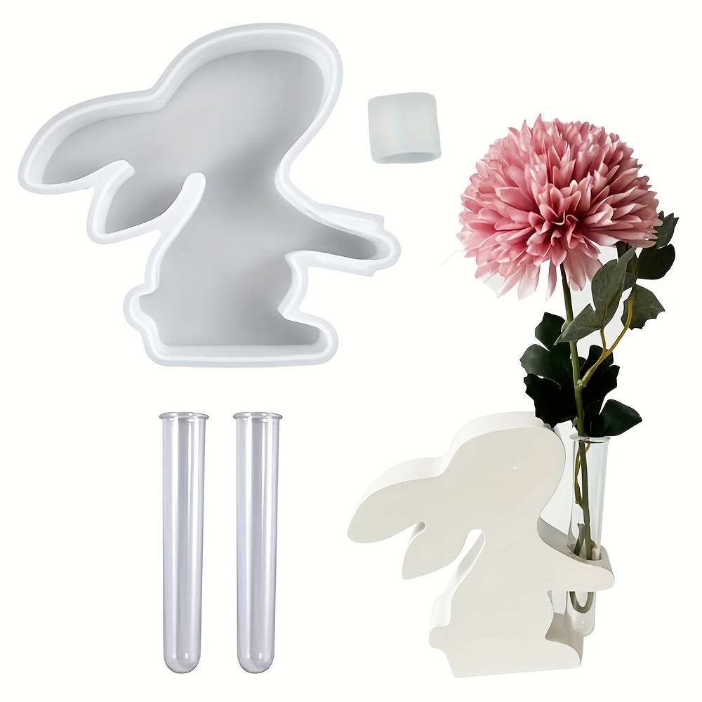 4pcs/set Easter Bunny Silicone - Propagation Station Vase ulasan dan harga