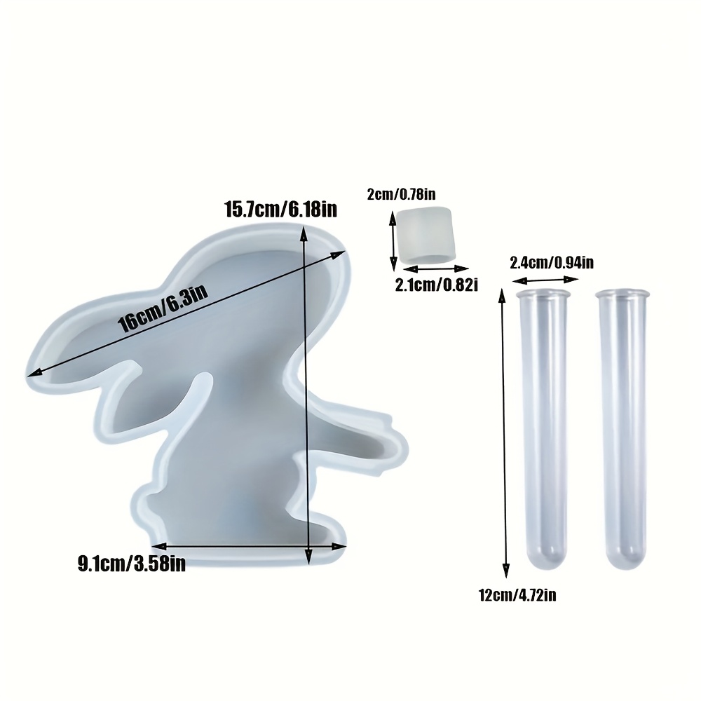4pcs/set Easter Bunny Silicone - Propagation Station Vase ulasan dan harga