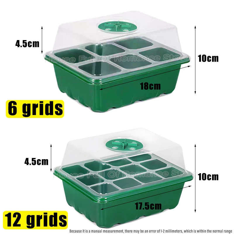 6/12 Grids Growing Starting Nu - Humidity Dome Kit ulasan dan harga