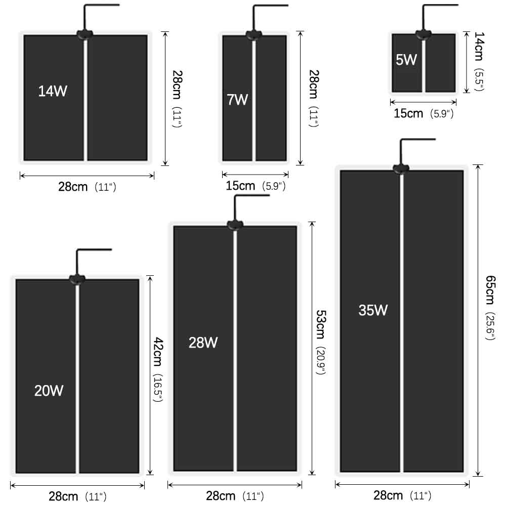 35W-5W Seeds Seedlings Plant H - Heat Mat Seedling ulasan dan harga
