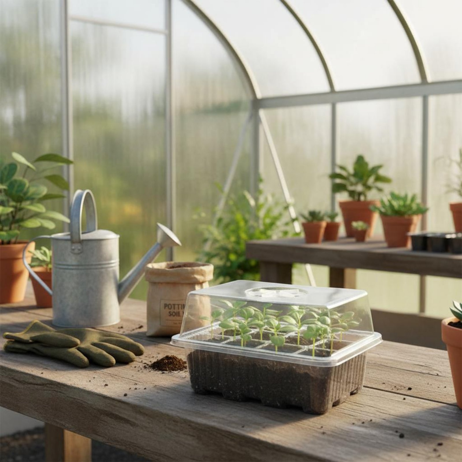 12 Compartment Germination Tra - Humidity Dome Kit ulasan dan harga
