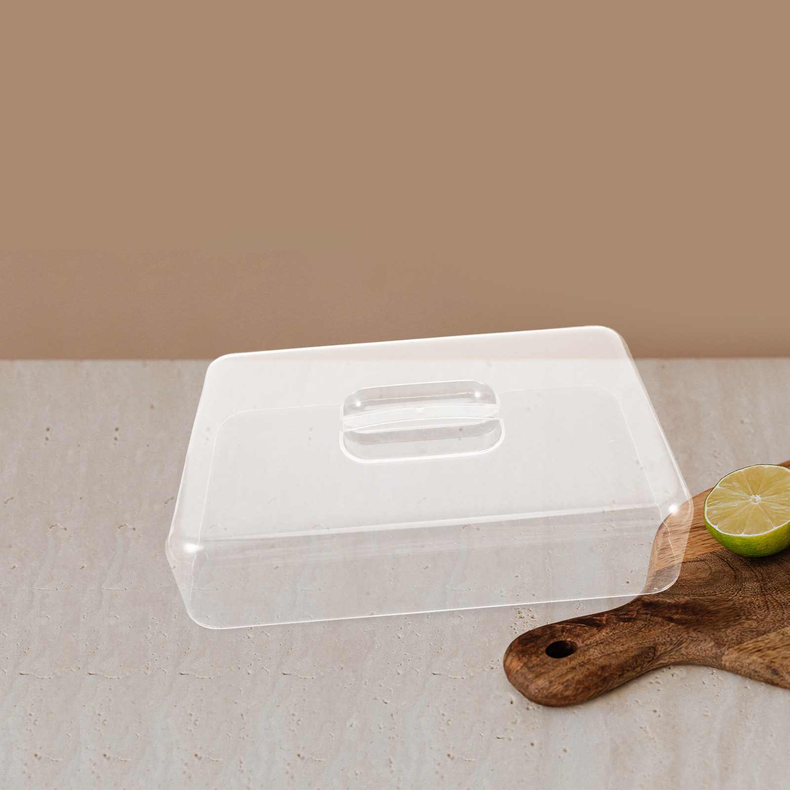 2Pcs Clear Acrylic Rectangular - Plastic Dome Clear ulasan dan harga