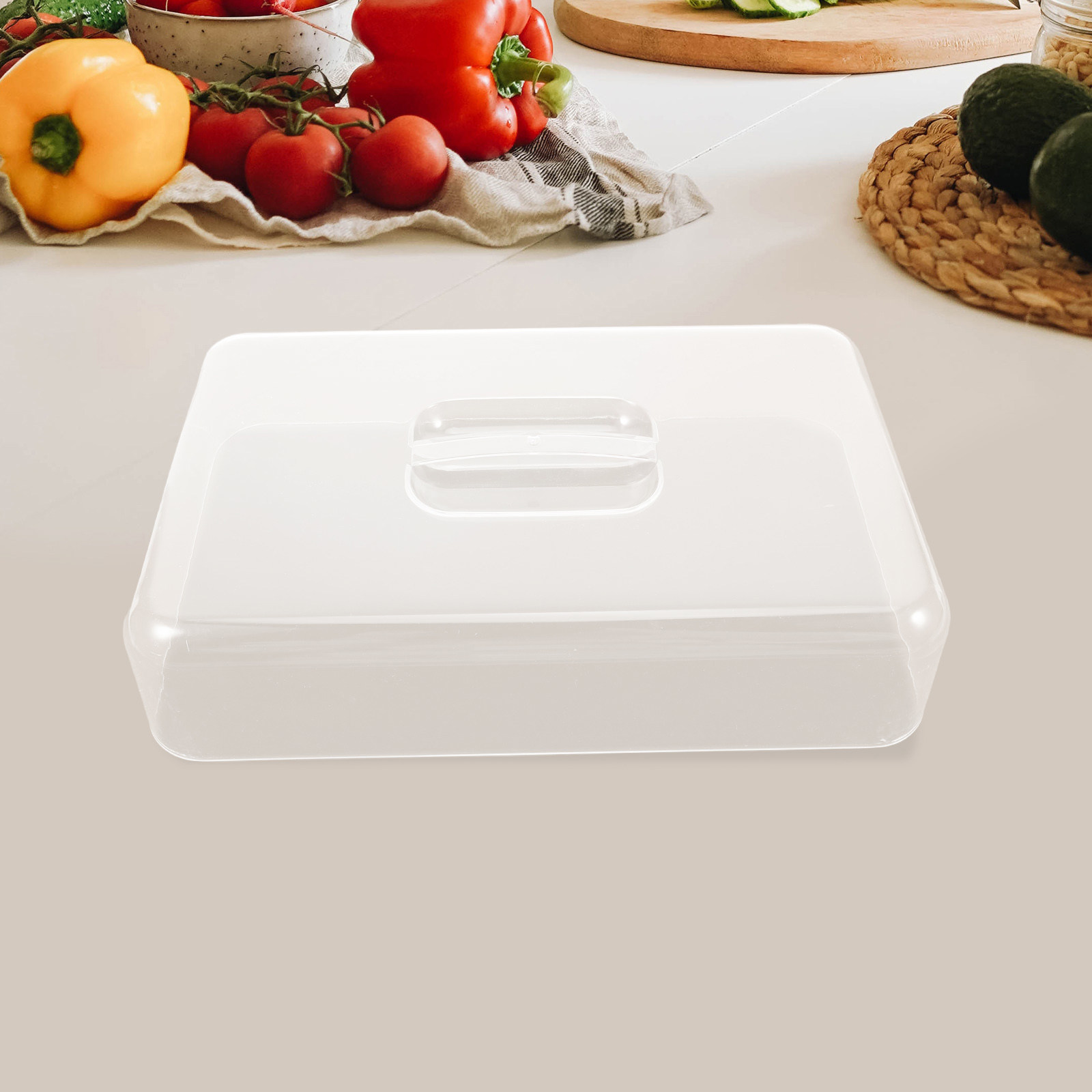 2Pcs Clear Acrylic Rectangular - Plastic Dome Clear ulasan dan harga