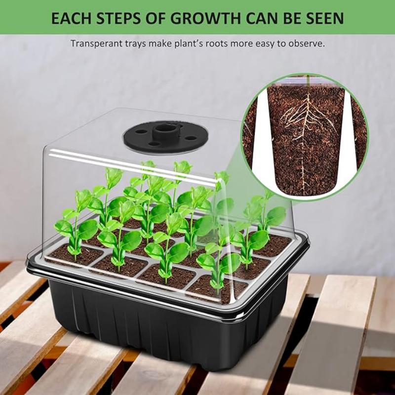 Seed starter tray with grow li - Humidity Dome Kit ulasan dan harga