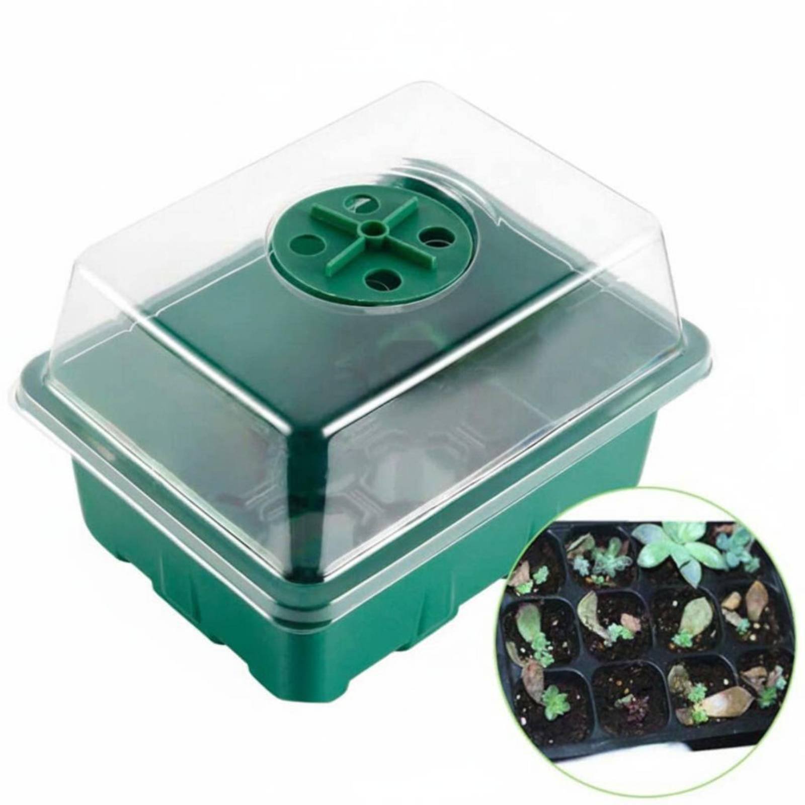 12 Compartment Germination Tra - Humidity Dome Kit ulasan dan harga