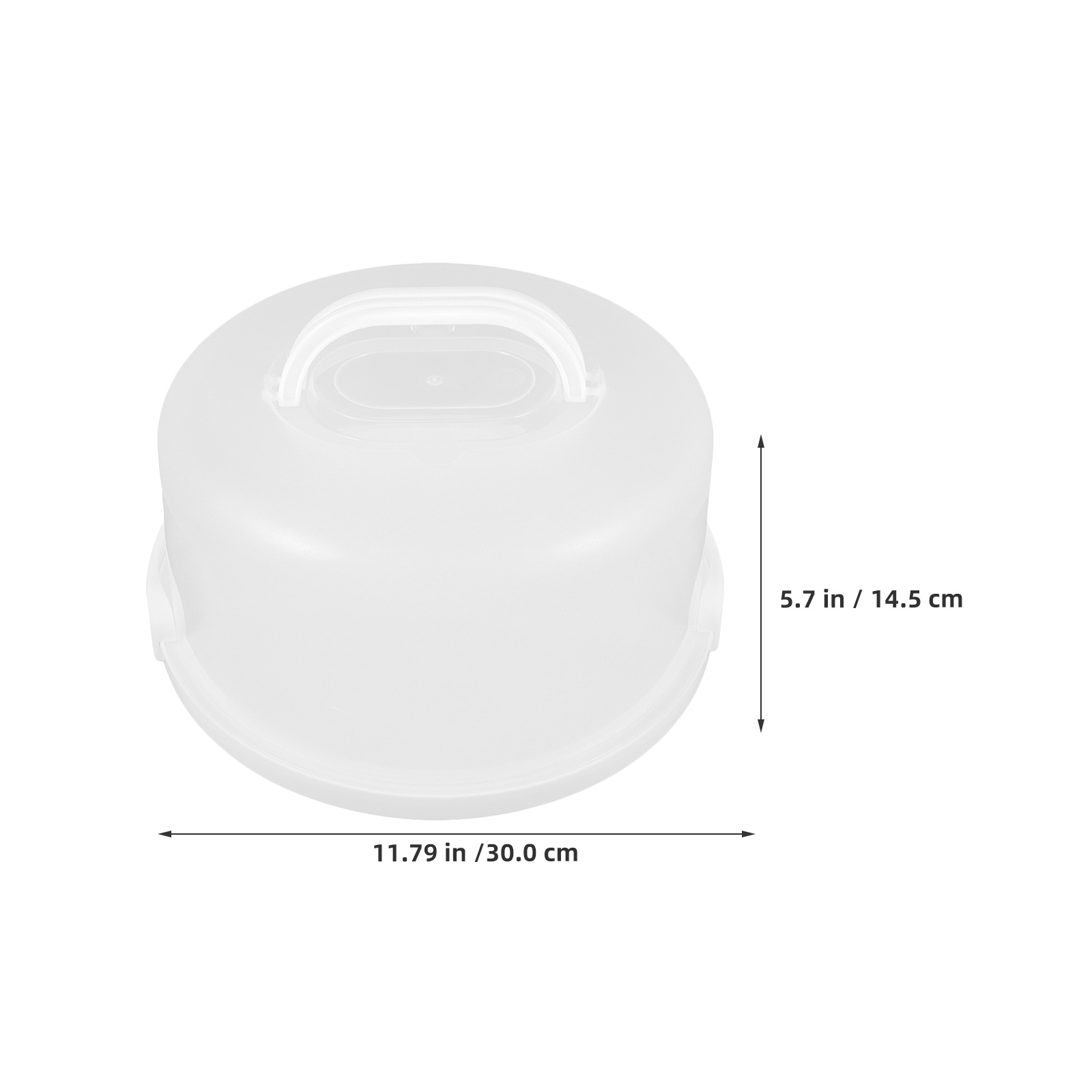 2pcs 10 Inch White Plastic Cak - Plastic Dome Clear ulasan dan harga