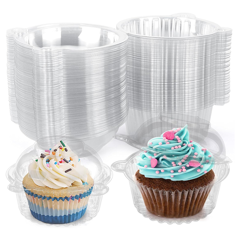 10pcs Cupcake Packaging Boxes  - Plastic Dome Clear ulasan dan harga