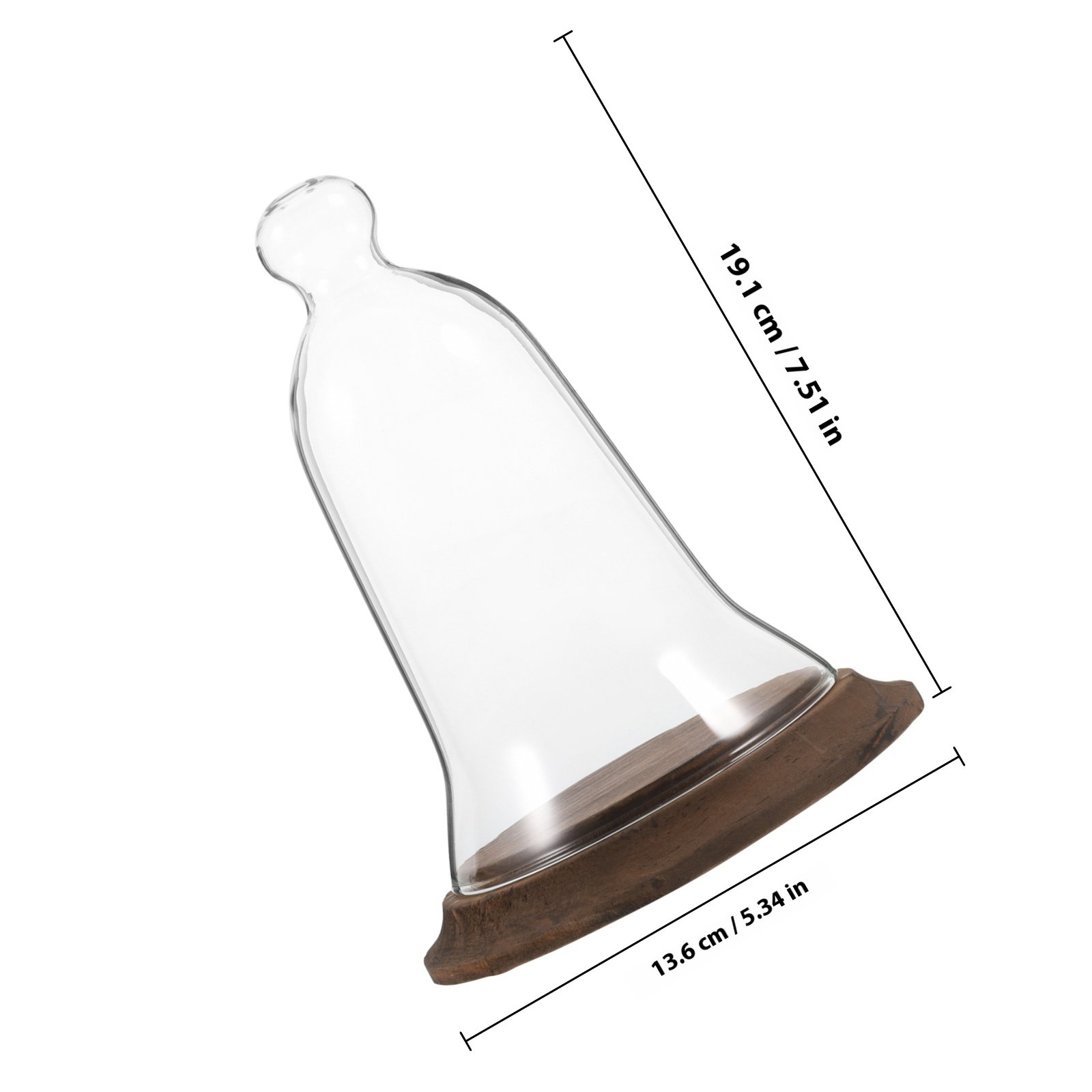 Clear Glass Cloche Dome High B - Plastic Dome Clear ulasan dan harga