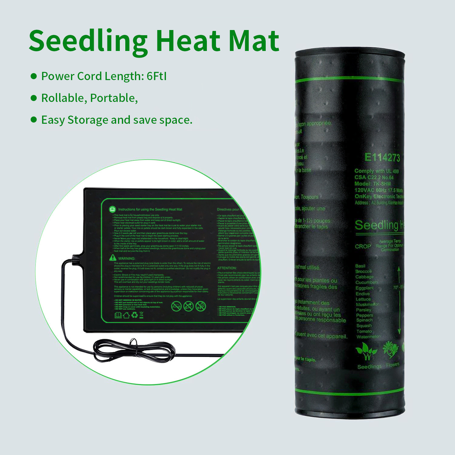 Two-pack 20x10Inch Seedling He - Heat Mat Seedling ulasan dan harga