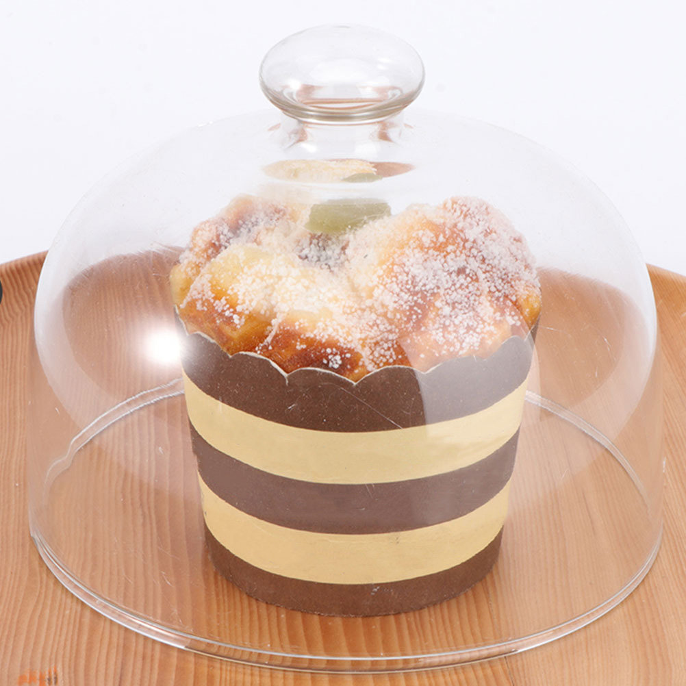 2Pcs Transparent Glass Cake Do - Plastic Dome Clear ulasan dan harga