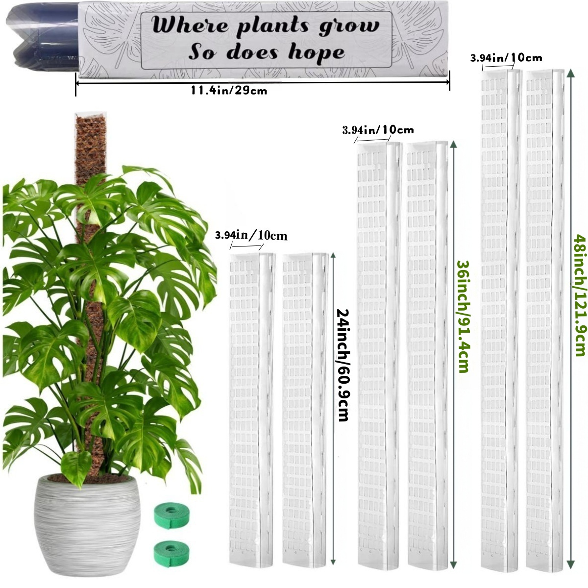 Plastic Moss Pole,24in/36in/48 - Sphagnum Moss Dry ulasan dan harga