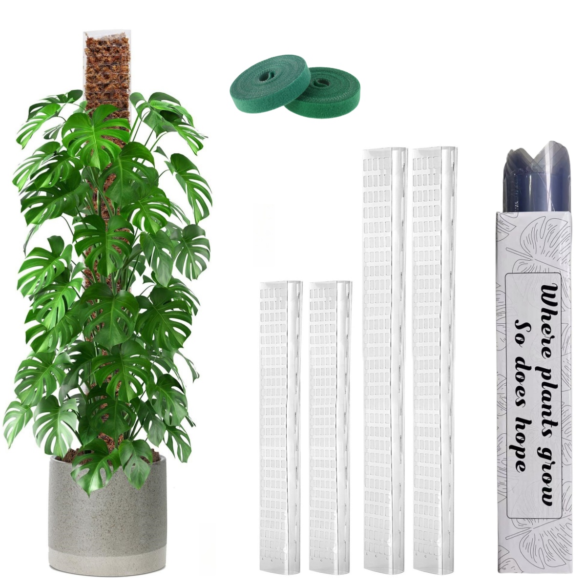 Plastic Moss Pole,24in/36in/48 - Sphagnum Moss Dry ulasan dan harga