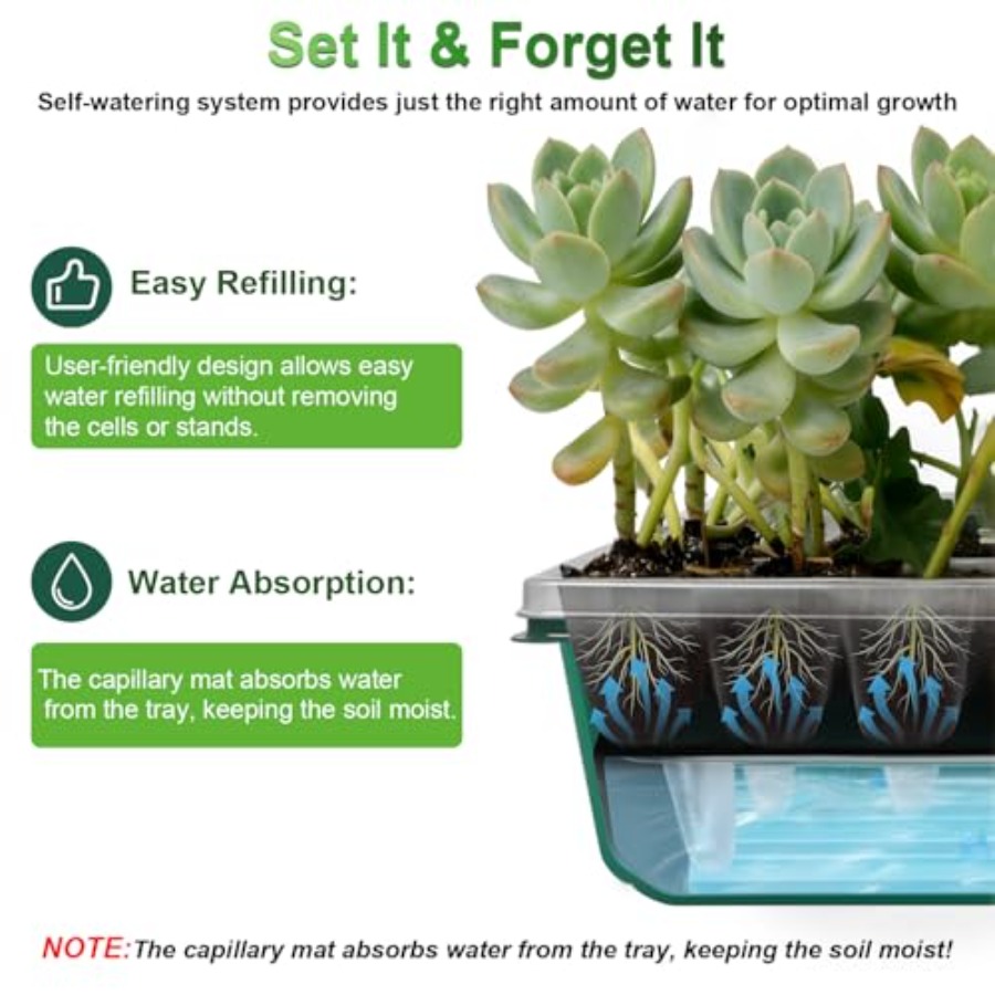 Seed Starter Tray with Grow Li - Humidity Dome Kit ulasan dan harga