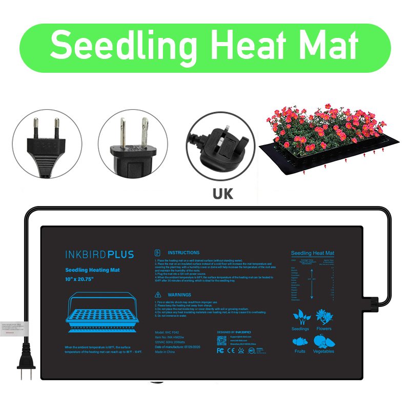 20.75x10CM EU/US/UK/AU Plug Se - Heat Mat Seedling ulasan dan harga