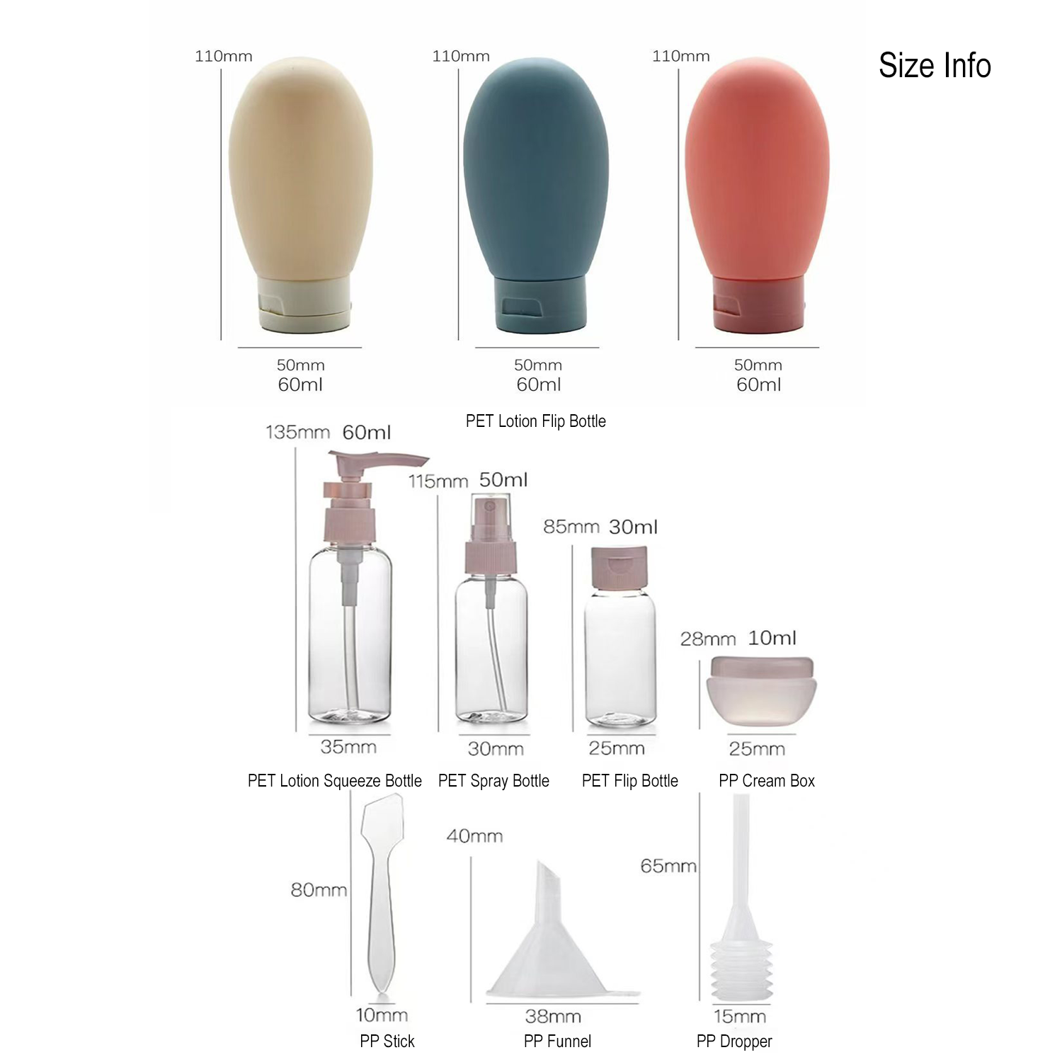11 Pack Leak Proof Travel Bott - Misting Bottle Fine ulasan dan harga