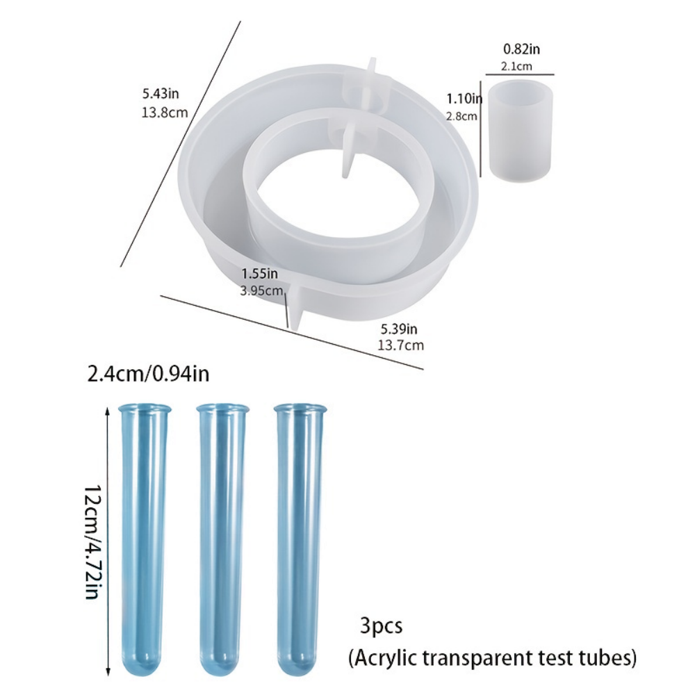 4PCS Flower Vase Silicone Mold - Propagation Station Vase ulasan dan harga