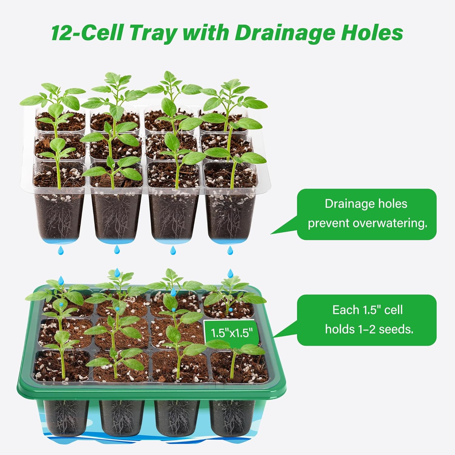 Growing Starting Nursery Trays - Humidity Dome Kit ulasan dan harga