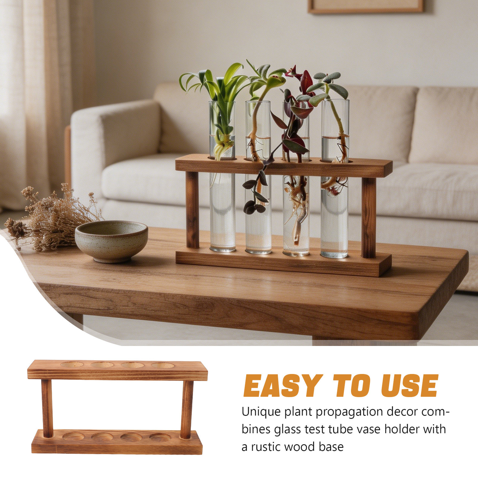 Wooden Plant Propagation Stati - Propagation Station Vase ulasan dan harga
